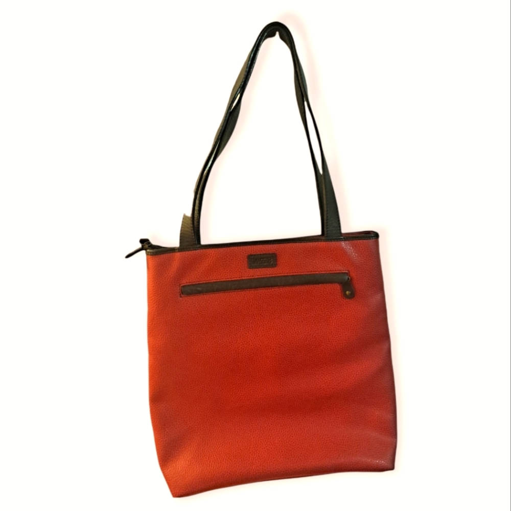 NWOT Maggie B Red Leather Shoulder Bag